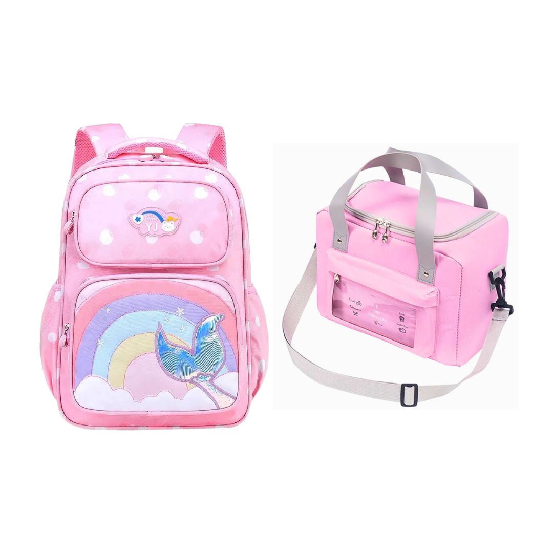 MOCHILA COLA SIRENA + LONCHERA