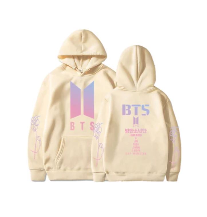 POLERA CON CAPUCHA BTS